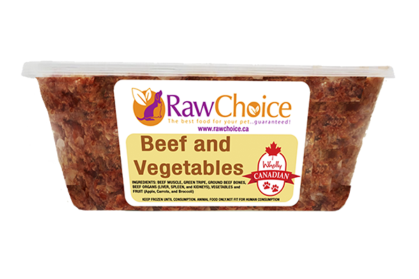 RawChoice Beef and Vegetables 26Lb Economy Case