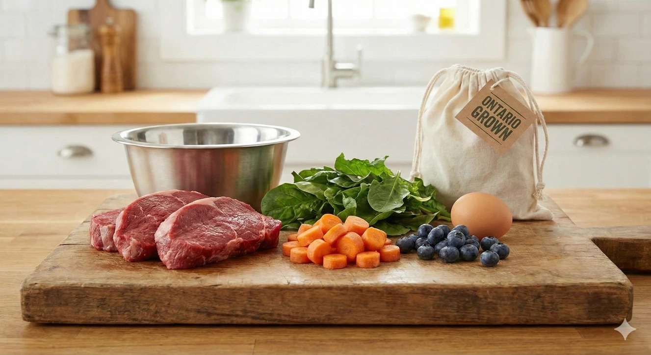 Fresh raw dog food without fillers