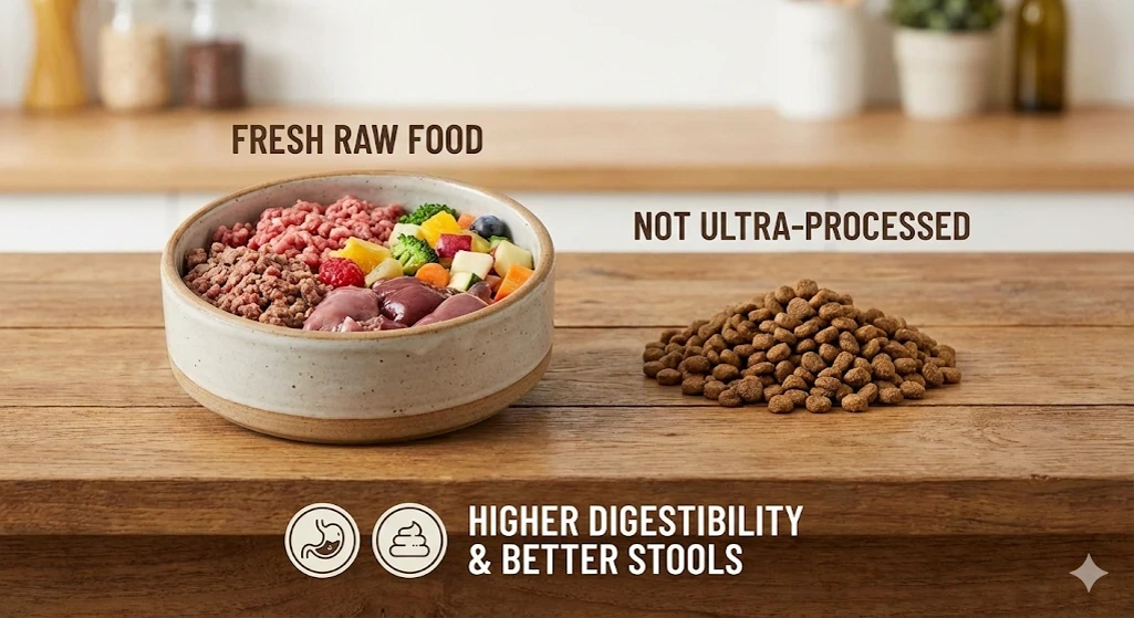 Human grade locally sourced ingredients